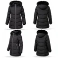 thumbnail image 2 of Women's Winter Down Coats Waterproof Thicken Hooded Insulated Quilted Puffer Jacket, Black L, 2 of 8