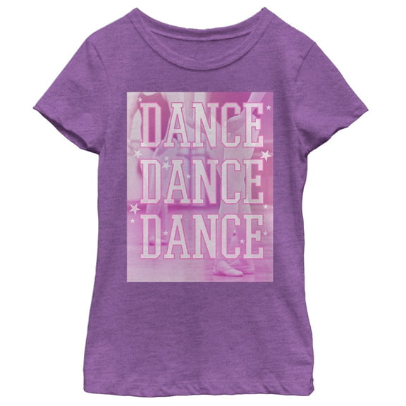 Girl's CHIN UP Dance Star Graphic Tee Purple Berry X Large