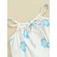 thumbnail image 5 of Bagilaanoe Newborn Baby Girl Rompers Floral Print Sleeveless Bodysuits 3M 6M 9M 12M 18M Infant Casual One Piece Short Jumpsuit, 5 of 7