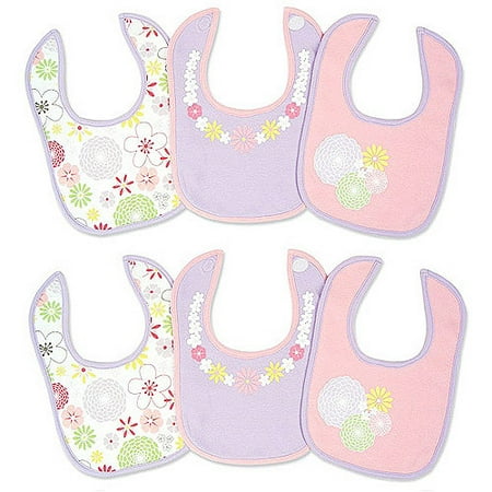 George Baby - Cotton Jersey Bibs 6-Pack Bundle, Floral