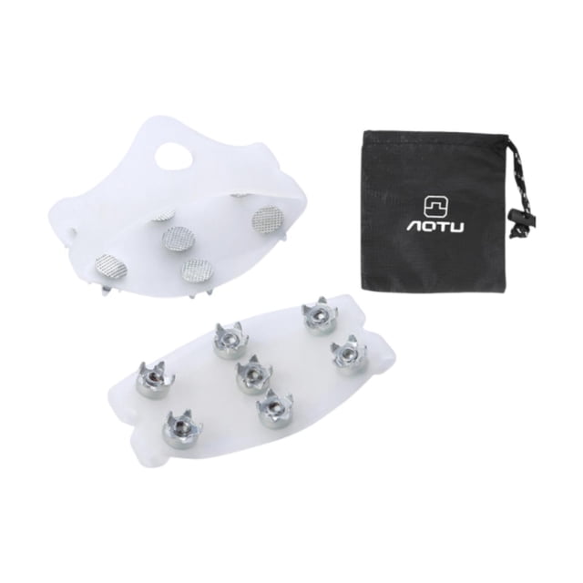 Crampones para hielo, antideslizantes, con 7 pernos, pinzas para nieve y hielo, tacos para acampar, mujeres, hombres, trotar sobre botas, caminos de
