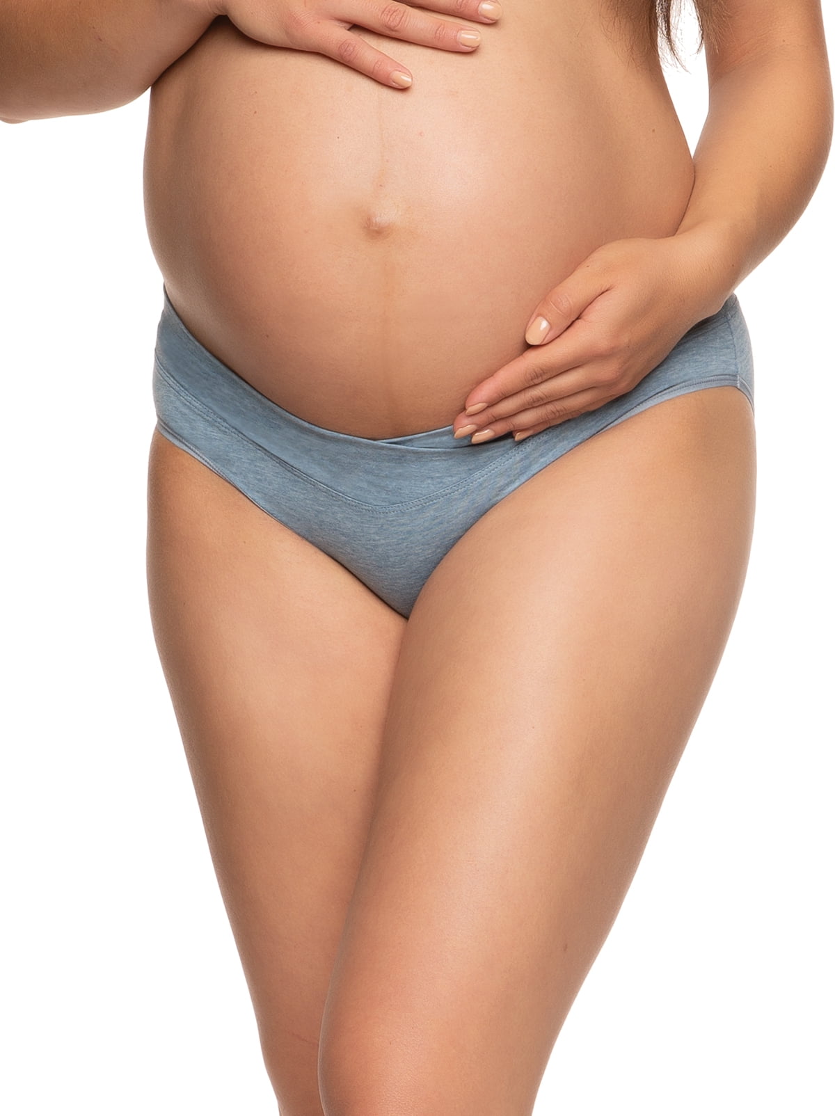 Felina  Organic Cotton Maternity Hipster Panties 3-Pack (Slate