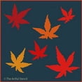 thumbnail image 2 of Japanese Maple Leaves Stencil - Trees Nuts Leaves Cones for Painting Wall Decor Gifts Crafts Mylar Laser Cut Templates Airbrush Reusable Mylar DIY - The Artful Stencil, 2 of 6