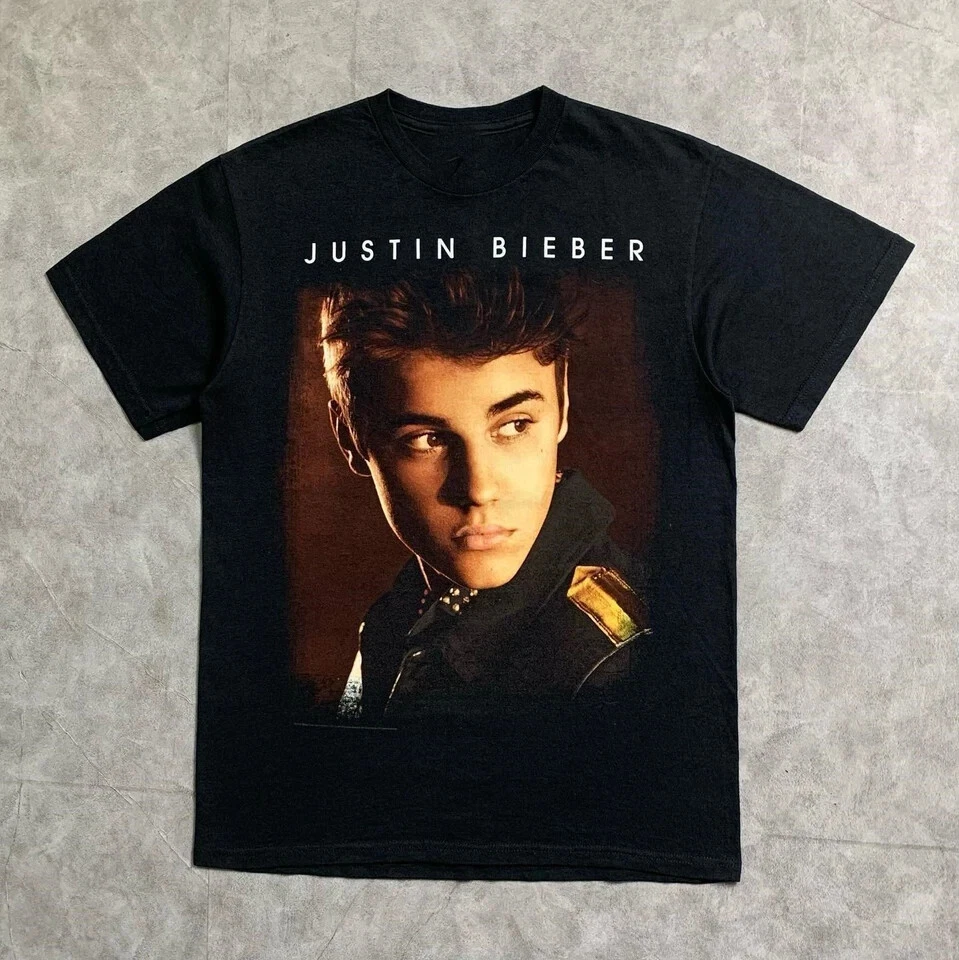 Justin Bieber Believe Tour Official T-Shirt – Men's Size Medium, 100% Cotton, White