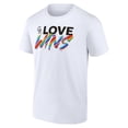 thumbnail image 2 of Men's White Colorado Rockies Love Wins T-Shirt, 2 of 3