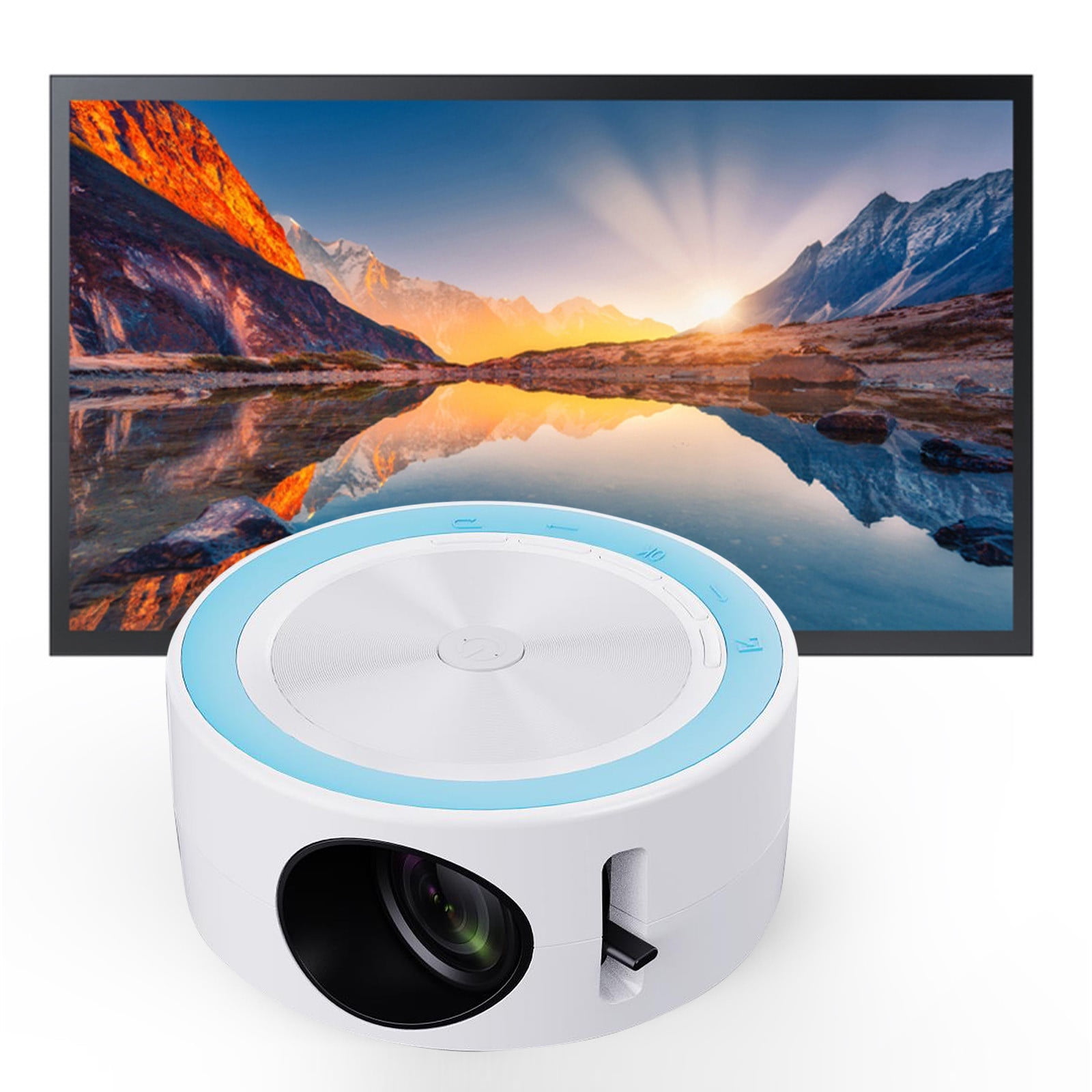 Mini Projector, Portable 1080p Projector, Outdoor Movie Projector Home Movie LED Video Projector, Movie Projector With USB Interface And Remote Control