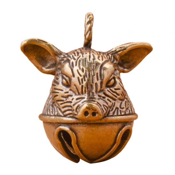 Llavero con Cabeza de Cerdo, Colgante, Regalo, Decoración Del Hogar Feng Shui, Adornos Pequeños de Cabeza de Cerdo