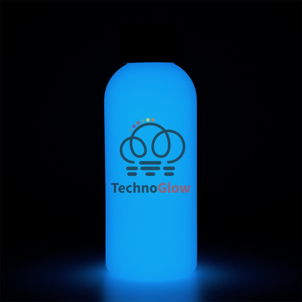 Blue Glow in the Dark Paint 1 fl oz Techno Glow Paint
