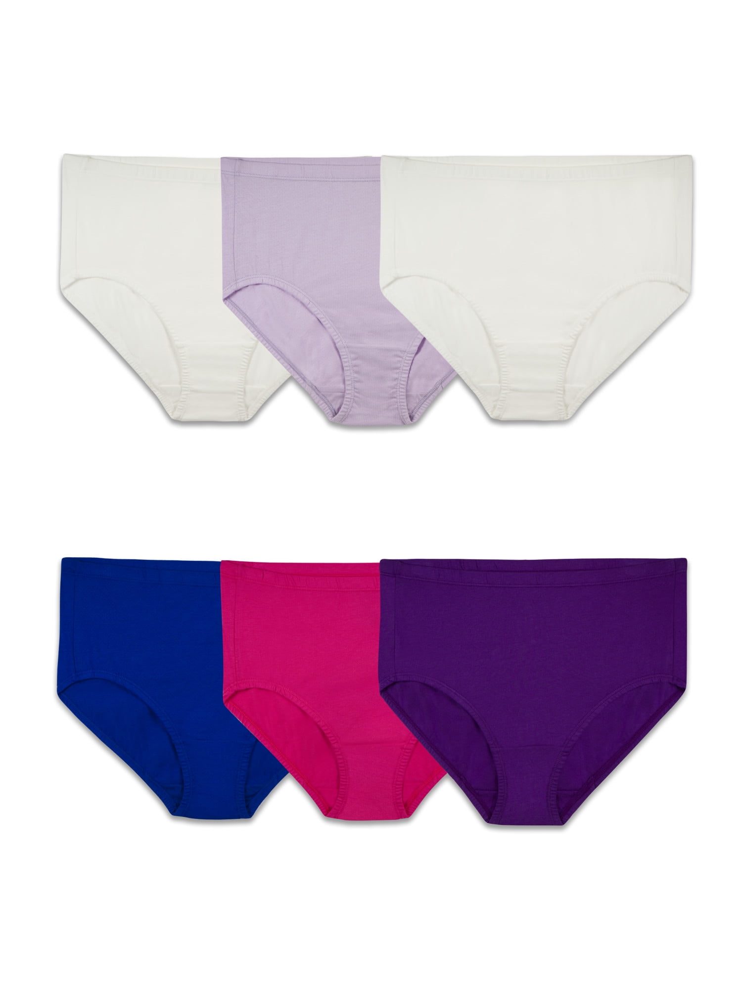 Warmword Size M-4XL 5-Pack Womens Cotton Panties Full Coverage Panty,Comfy Cotton Granny Panties Full Cut