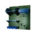 thumbnail image 2 of Wall Control Pegboard Hobby Craft Pegboard Organizer Storage Kit with Green Pegboard and Blue Accessories, 2 of 6