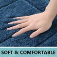 thumbnail image 2 of Smiry Microfiber Bathroom Rugs, 16"x24" Soft and Absorbent Bath Rugs, Non-Slip Machine Wash bath mats, Navy, 2 of 6