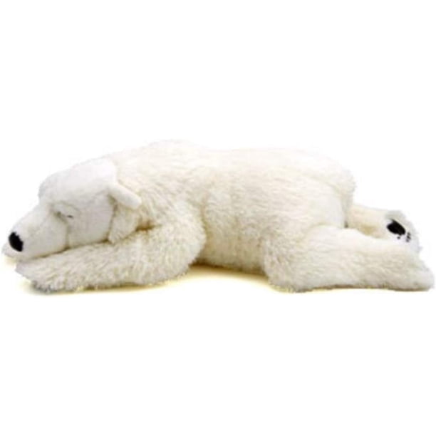 TAMMYFLYFLY - Peluche de oso polar para dormir, lindo animal de peluche, juguete de peluche de 14 pulgadas (mediano)