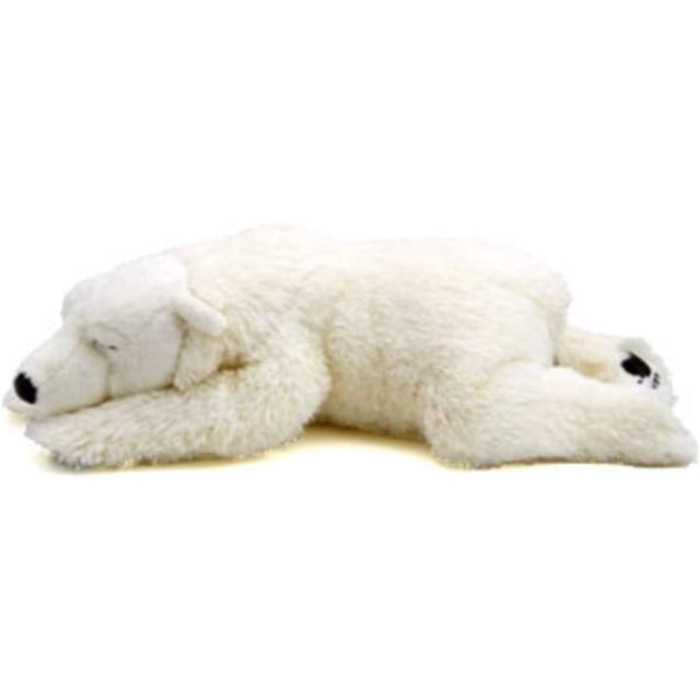 TAMMYFLYFLY - Peluche de oso polar para dormir, lindo animal de peluche, juguete de peluche de 14 pulgadas (mediano)