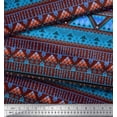 thumbnail image 2 of Soimoi Modal Satin Fabric Geometric & Semi Mandala Decorative Decor Fabric Printed Yard 42 Inch Wide, 2 of 2