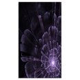 thumbnail image 2 of Fleur Fractale Violette Cristal Lumineuse - Impression sur Toile Florale, 2 of 3