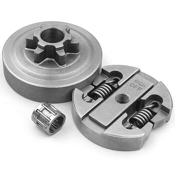 Chainsaw Repair 2500 25Cc Spare Parts Clutch Drum Parts Assembly Silver Robust Construction Materials Power Transfer Improvement