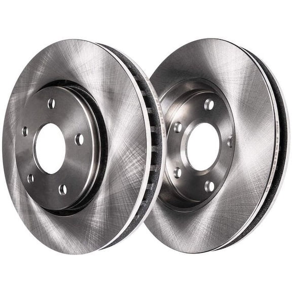 Front Brake Rotor Set - Compatible with 2007 - 2021 Toyota Tundra 2008 2009 2010 2011 2012 2013 2014 2015 2016 2017 2018 2019 2020
