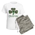 thumbnail image 5 of CafePress - Antrim Shamrock Women's Light Pajamas - Women's Short Sleeve Print T-Shirt and Pants Light Cotton Pajama Set, 5 of 7