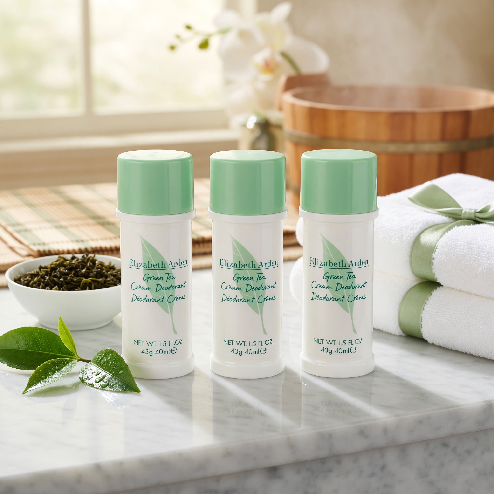 Elizabeth Arden Green Tea Deodorant for Women, 3x1.5oz Cream