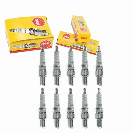 10 pc NGK 3430 Standard Spark Plugs for 2416 4041 92070-1057 92070-1060 92070-1222 94702-00323 94703-00323 98079-58678 AG903 CW10L N60R N62R N87 S438XLG W25EN Ignition Wire Secondary