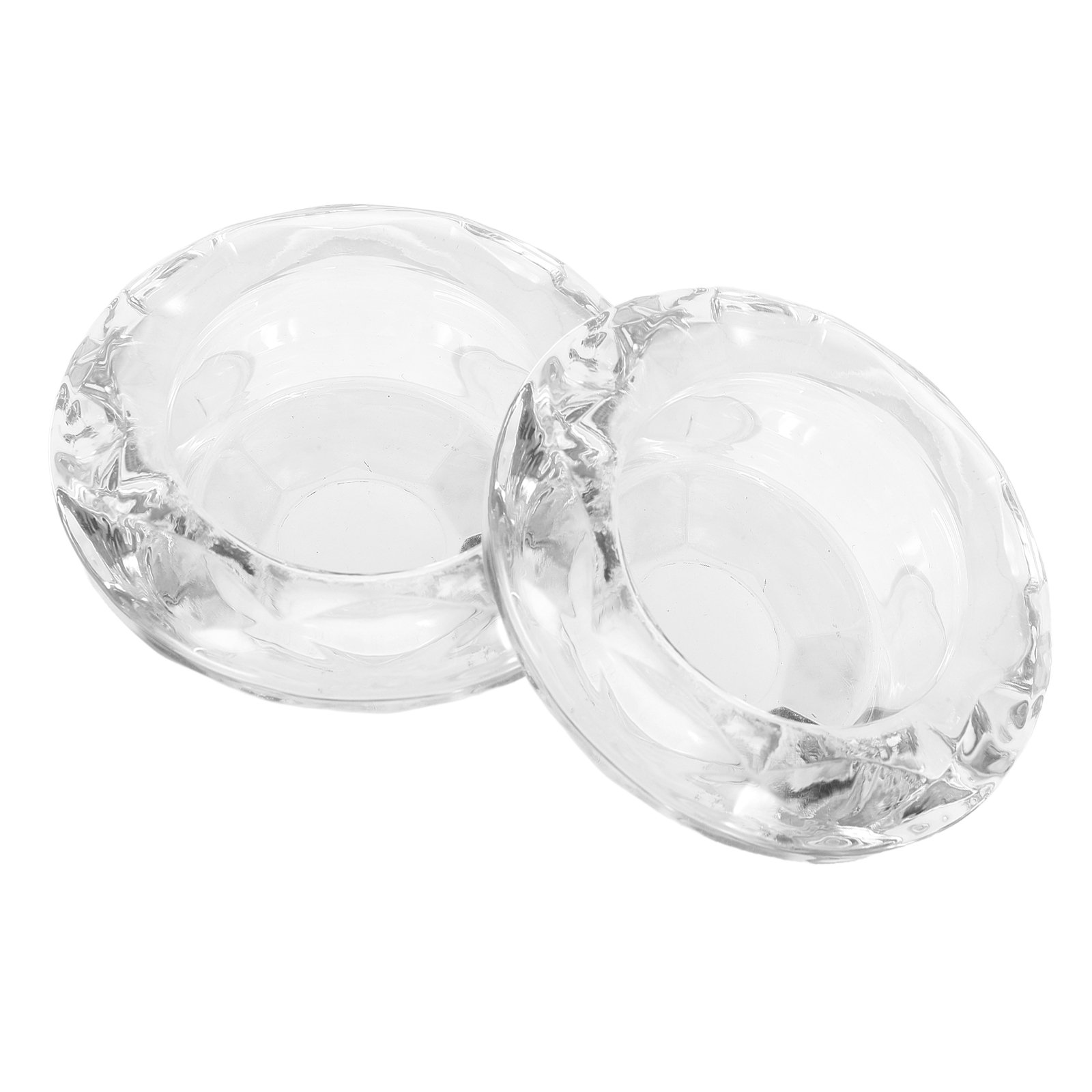 Phenofice 2Pcs Decorative Glass Votive Candle Holders for Table Centerpiece and Birthday Party Decor