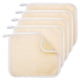 thumbnail image 1 of Toalla de masaje facial de nailon exfoliante doble de 5 piezas, tira exfoliante de flores para baño, toalla cuadrada de espuma de barro, 1 of 8