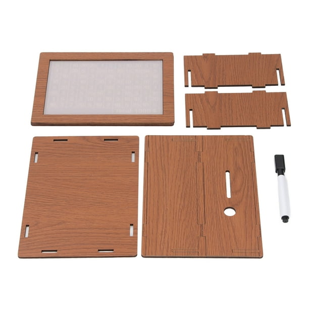 Hucha De Madera, Contador Reutilizable Meta De Ahorro Caja De Dinero De Madera Educativa Marrón Claro Para Niños Niñas