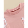 thumbnail image 6 of CIYCuIT Baby Boys Girls Summer Jumpsuit Plaid Print Patchwork Short Sleeve One Piece Romper Newborn Infant Casual Shorts Playsuit 3M 6M 12M 18M, 6 of 8