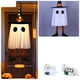 thumbnail image 4 of Guirnalda de Luces Led con Forma de Sombrero de Bruja y Fantasma para Halloween | 3 Modos de Parpadeo | Decoración Colgante para Interiores de 20 X 20 X 60 Cm | Poliéster Naranja, Morado y Verde con, 4 of 6