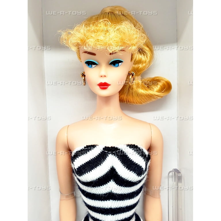 Barbie Teenage Fashion Model Collection Black and White Bathing Suit Barbie Doll
