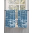 thumbnail image 5 of Vintage Blue 2 Panel Kitchen Curtains for Windows, Modern Abstract Art Ombre Bathroom Privacy Curtain, Home Décor Window Treatment for Bedroom/Living Room 55"x45", 5 of 6