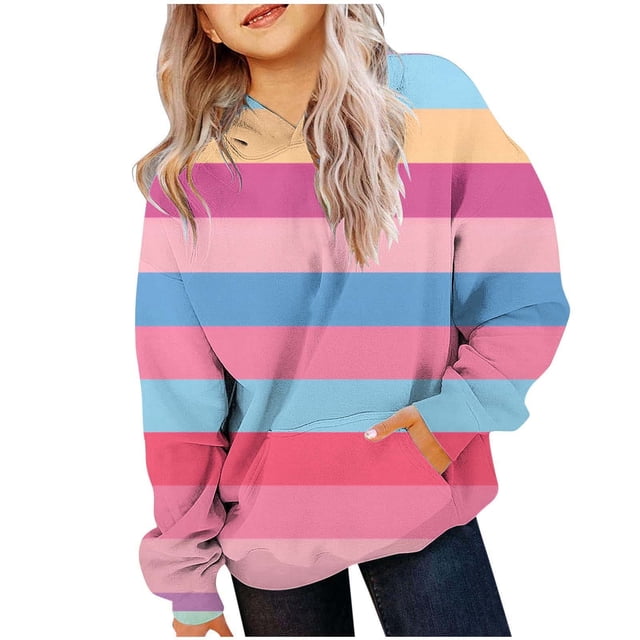 DGHM Sk8 Chandails en Molleton à Fermeture Éclair pour Enfants Chandail à Capuchon pour Tout-Petits Imprimé Color Block Automne et Hiver Col Rond Manches Longues Poche Sport Décontracté Sweat à Capuche Rose