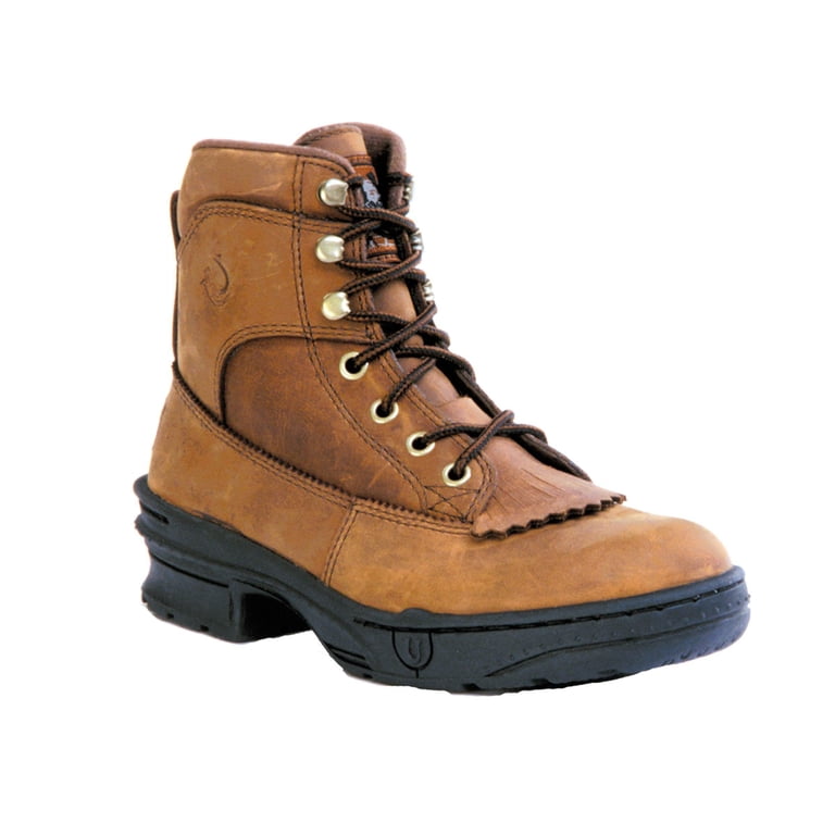 Roper Brown Leather HorseShoes Classic Boot Men’s Size 7.5 Roper Brown Leather HorseShoes Classic Boot Men main image 2
