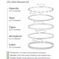 thumbnail image 4 of Muddy Jewelry Sterling Silver Bracelets for Women Dainty Silver Jewelry Sets for Trendy Stackable Paperclip Rope Snake Box Figaro Chain Bracelets Pack Costume Fashion Gifts for Womens, 4 of 7