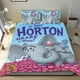 thumbnail image 1 of ¡Horton Escucha a Quién! Conjunto de sábanas temático, trío de piezas, cómodo y amigable con la piel, diseño único, regalo de decoración para el hogar para familiares, amigos y fans,173cm *218cm, 1 of 6