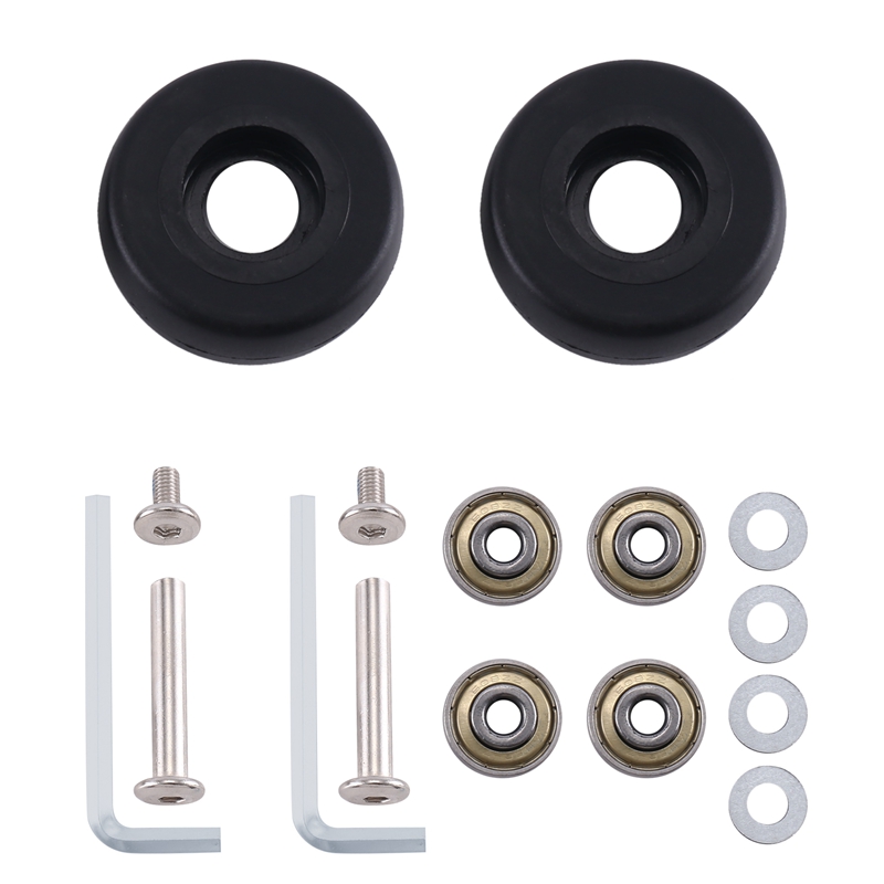 48Mm X18Mm 1 Pair Luggage Suitcase Replacement Wheels Axles Deluxe