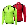 thumbnail image 3 of Camiseta de ciclismo de manga larga con media cremallera para hombre, camiseta de ciclismo transpira Wosawe Jersey de ciclismo, 3 of 6