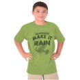 thumbnail image 5 of Funny Gardeners Make It Rain Humor Crewneck T Shirts Boy Girl Teen Brisco Brands XS, 5 of 6