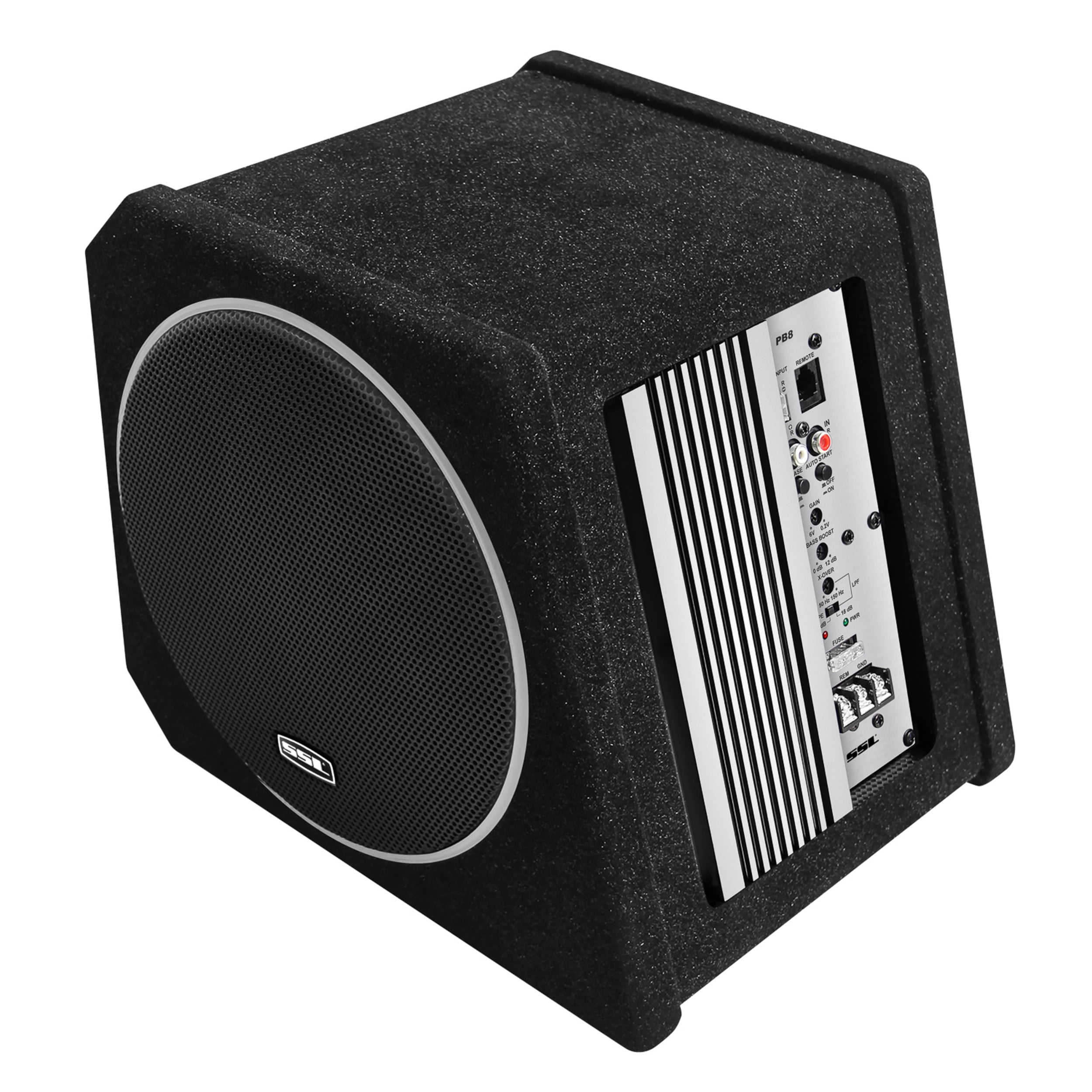 Sound Storm Laboratories PB8 8 Inch Amplified Powered Car Audio Subwoofer – Built-in Amplifier, Passive Radiator, Remote Subwoofer Control, For Boxes and Enclosures - Walmart.com