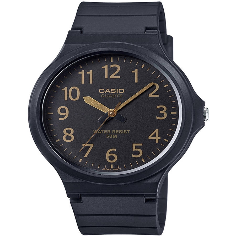 casio simple black watch