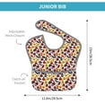 thumbnail image 4 of Hirioo Halloween Pumpkin for Baby Waterproof Pocket Bib Adjustable Closed for Babies Toddlers with Large Pocket 6-24Months, 4 of 8