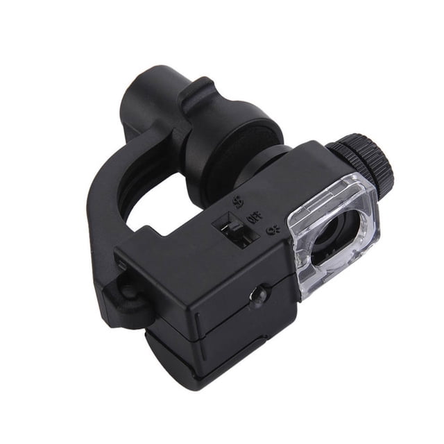 fashionhome 90X Optical Zoom Phone Camera Magnifier LED UV Clip Microscope Lens for Universal Cell Phone