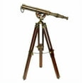 thumbnail image 2 of Antique brass nautical astro spyglass 15" floor standing telescope with wooden tripod stand father’s day gift, mother’s day gift, 2 of 3