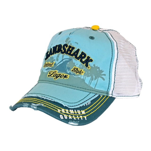 Landshark Heavy Stone Wash Mesh Trucker Hat