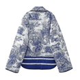 thumbnail image 2 of 2023 New Y2k Fashion Printed Retro Contrast Color Short Casual Warm Cotton Jacket, 2 of 3