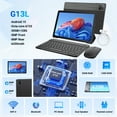 thumbnail image 2 of AEEZO Android 15 Tablet with Keyboard, 30GB RAM+128GB Storage(Expand to 1TB), 6200mAh Battery, Widevine L1, 10 Inch 2-in-1 Tablets with WiFi 6, BT5.0, Mouse, Case, Stylus(Black), 2 of 8