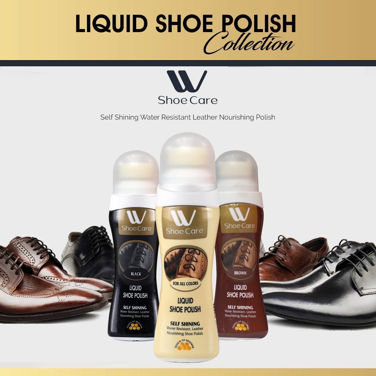 WBM Shoe Polish - For All Colors Leather Nourshing & Water Repellent  Neutral Shoe Polish - 50ML