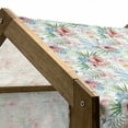 thumbnail image 4 of Tropical Pet House, Exotic Hibiscuses and Parrots in Watercolors Hawaiian Flora and Fauna Composition, Outdoor & Indoor Portable Dog Kennel with Pillow and Cover, 5 Sizes, Multicolor, by Ambesonne, 4 of 4