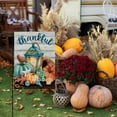 thumbnail image 6 of Thankful Nautical Pumpkin Lantern Home Decorative Garden Flag, Thanksgiving Yard Lawn Fall Coastal Outside Decor, Autumn Farmhouse Beach Outdoor Small Burlap Decoration Double Sided 12.5 x 18, 6 of 6