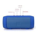 thumbnail image 3 of Altavoz Bluetooth portátil, altavoz inalámbrico con sonido envolvente de 360 ​​grados, graves mejorados, duradero para viajes, deportes, exteriores, 3 of 5